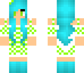 green and white dress