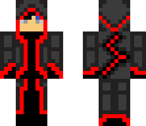 red ninja with a face