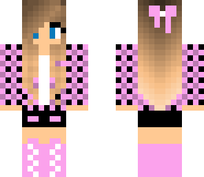 pink checkered girl
