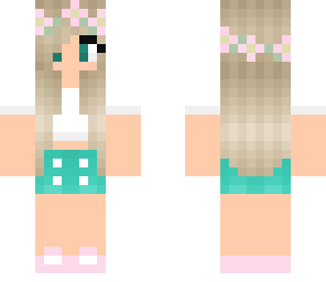 cyan pink outfit