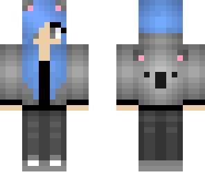 blue koala girl