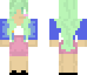 green hair girl
