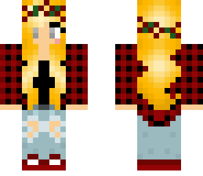 flannel flower girl