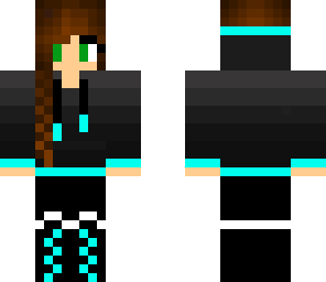 custom black and teal hoodie