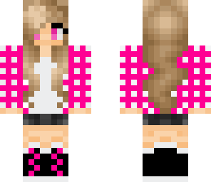 pink plaid girl