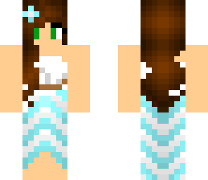 custom white and blue sundress