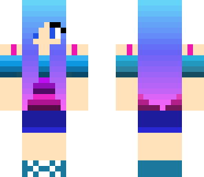 cool colorful girl