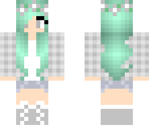 teal hair girl