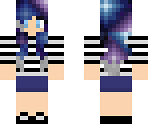 galaxy girl with grey dip dye
