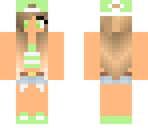 green pastel girl twin