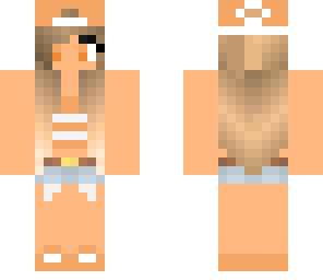 orange pastel girl twin