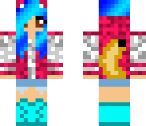 colorful glittering school girl