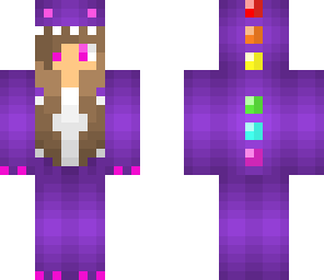 purple dinosaur girl