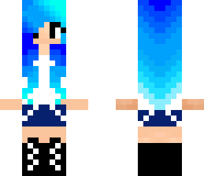 blue hair girl