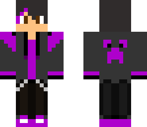 dude in purple and black