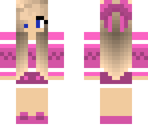 recolor of cute girl with a hair bow