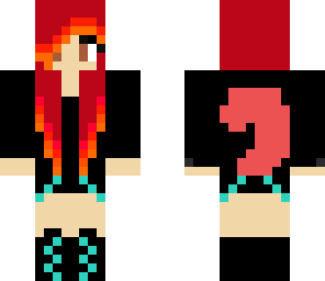girl with orange dip dye