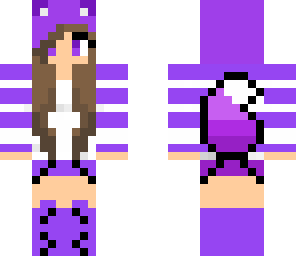 purple wolf girl