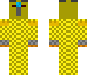 gold chain mail knight