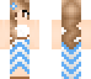 blue chevron dress