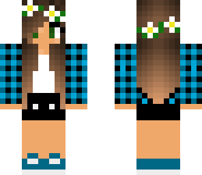 blue flannel mixed flower crown