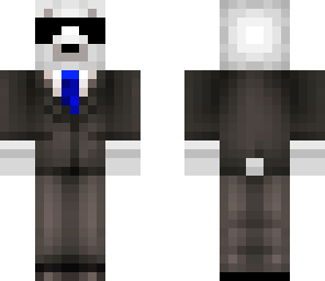 polar bear in a suit