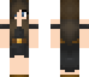flowy black dressed girl