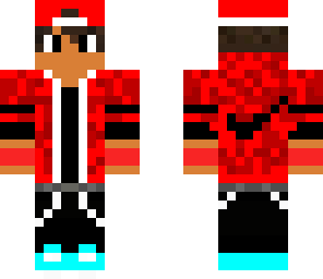red nike teen with aqua shoes