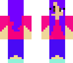 backwards girl for mcpe