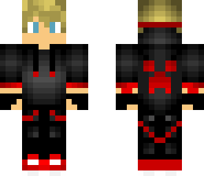 White And Red Hoodie Minecraft Skins