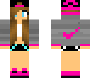 blue and pink girl