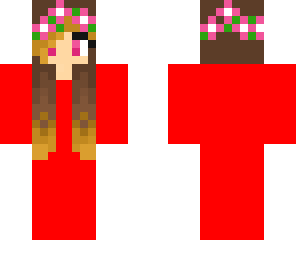 pink flower crown girl