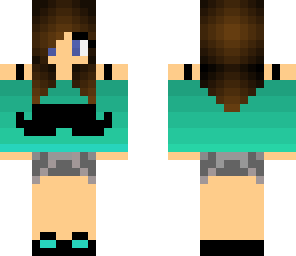 mustache girl