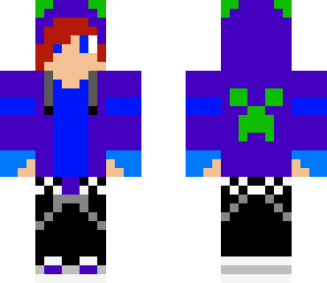 purple creeper hoodie