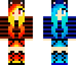 cool fire ice girl
