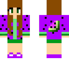 purple melon girl
