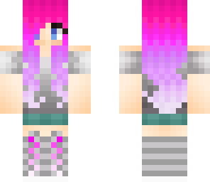 pink hair girl