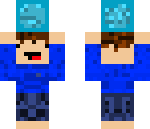 guy holding a diamond block