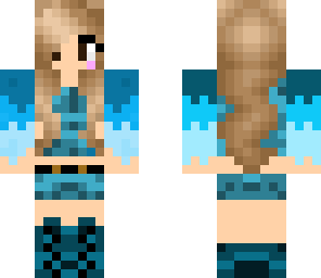mixed blue girl