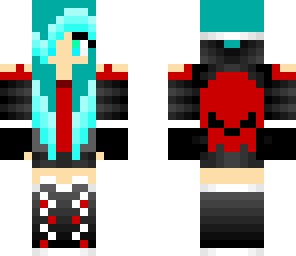 punk girl with blue hair
