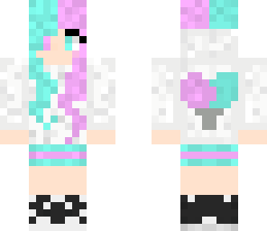 cute pink blue candy girl