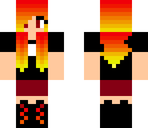 fire girl short sleeves