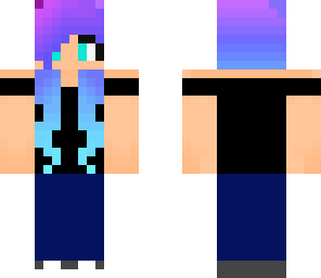 cute basic rainbow haired girl