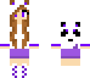 purple panda girl