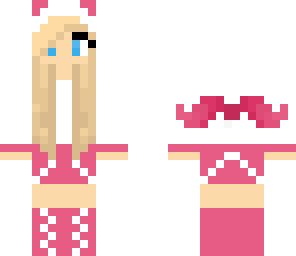 cute pink mustache girl