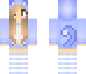 blue cat girl