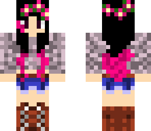 hipster flower girl