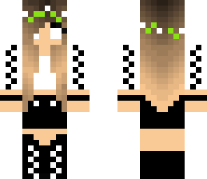 cute herobrine girl in winter