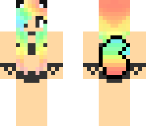 bikini rainbow girl