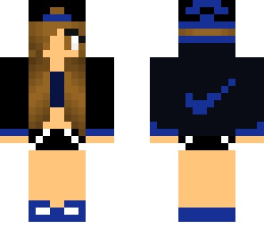 blue nike girl